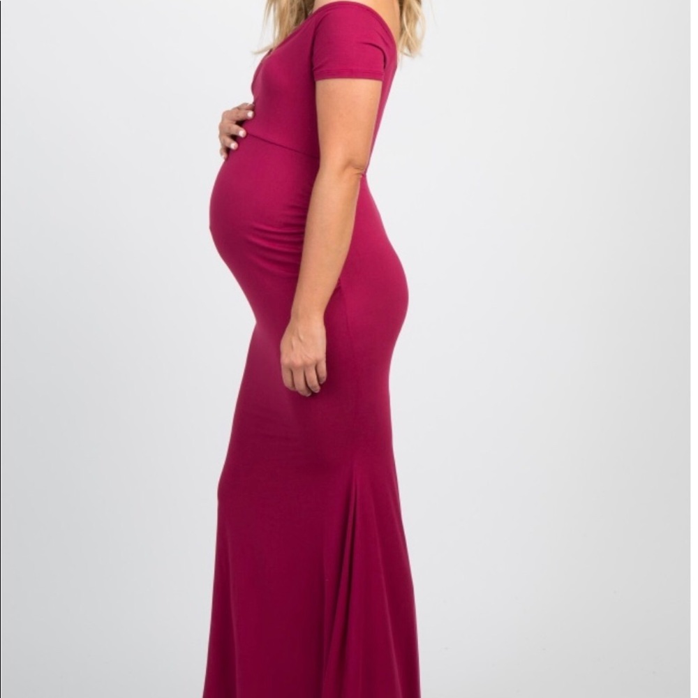 Pink Blush maternity gown